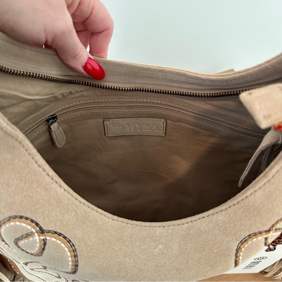 NWT Myra Bag SAGE WHISPER FRINGE LEATHER BAG IN BEIGE - Picture 13 of 14